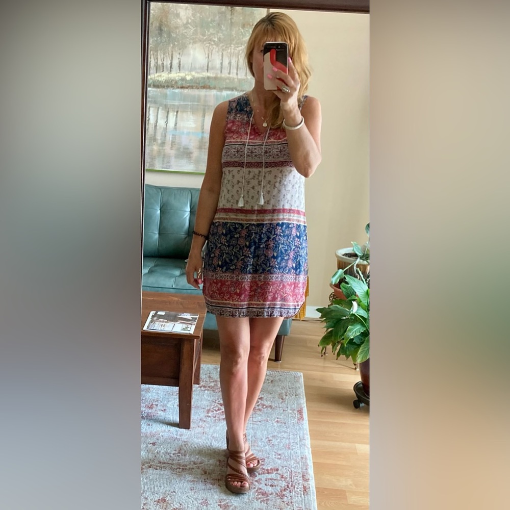 Floral print mini dress
